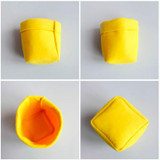 DUNXDECO Home Office Color Storage Key Accessory Pen Holder Box Cute Colorful Macaroon Felt Bag Table Multifunction Container