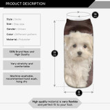 Dulaiduwan Unisex 3D Printed Cotton Socks Lovely Dog Printed Casual Style Low Anklet Socks Women Socks Hosiery Calcetines