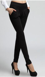 2016 Women's Summer  Trouser Fashion Full Length Pocket Plus size 3XL Loose Casual Harem Pants DF181