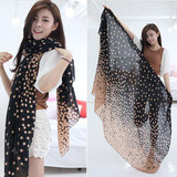 2016 Women's Long Candy Gradual Color Round Dots Scarf Shawl  Stole Soft Scarves 2 Colors 8MM1