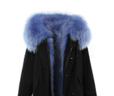 2016 women's army green Large raccoon fur collar hooded coat parkas  outwear 2 in 1 detachable lining winter jacket top quality