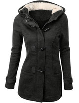 2016 Women Trench Coat Spring Autumn Women's Overcoat Female Long Hooded Coat Zipper Horn Button Outwear wt39
