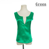 2016 Women solid Tees Sleeveless Blouses shirts Plus Size Female Shirts vestidos blouse