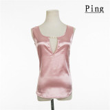 2016 Women solid Tees Sleeveless Blouses shirts Plus Size Female Shirts vestidos blouse