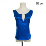2016 Women solid Tees Sleeveless Blouses shirts Plus Size Female Shirts vestidos blouse