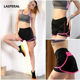 2016 Women Shorts WomenTwo-Pieces Black High Waist Shorts Feminino Sexy Elastic High Waist Workout Shorts For Women Feminino