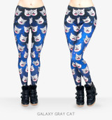 2016 women new arrival 3D leggings galaxy star space cat moon starry fashion sexy leggings plus high elastic leggings