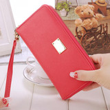 2016 women long clutch Wallets female Fashion PU Leather coin bag phone purses Famous designer lady cards holder wallet