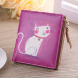 2016 women fashion Coin Purse&amp;Wallets Vintage Marilyn Monroe Cartoon Cat Women Wallets Brand Female Thin Short Wallet Clutch