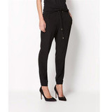 2016 Women Fashion Casual Chffion Pants Solid Color Elastic Waist Full Length Trousers