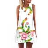 2016 Women Dress 3D Print Vintage Hippie Summer Beach Dress Dashiki Loose Plus Size Women Clothing