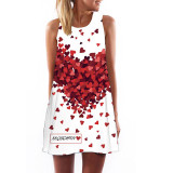 2016 Women Dress 3D Print Vintage Hippie Summer Beach Dress Dashiki Loose Plus Size Women Clothing