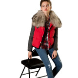 2016 women down warm short gift coat  jacket  parka zipper fashion new winter outerwear racoon fur collar new plus size thick