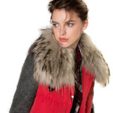 2016 women down warm short gift coat  jacket  parka zipper fashion new winter outerwear racoon fur collar new plus size thick