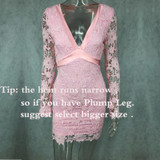 2016 Women Deep V-neck Long Sleeve Lace  Floral  dress  backless Mini Bodycon Dress with bow belt Dresses Vestido 2016 Women Deep V-neck Long Sleeve Lace  Floral  dress  backless Mini Bodycon Dress with bow belt Dresses Vestido