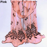 2016 Women Chic Peacock Flower Embroidered Lace Scarf Long Soft  Shawl Stole Pashmina  8OA4