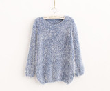 2016 Women Candy Colors Sweaters Fashion Autumn Winter Warm Mohair O-Neck Pullover Long Sleeve Casual Loose Sweater Knitted Tops 2016 Women Candy Colors Sweaters Fashion Autumn Winter Warm Mohair O-Neck Pullover Long Sleeve Casual Loose Sweater Knitted Tops