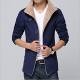 2016 winter Men High Quality Wool Trench Coat Men's woolen Cloth Coat Thickness single Breasted Windbreaker Long Jacket DFBTC002
