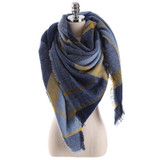 2016 Winter luxury Brand New Women Fashion Scarf Oversize Blankets Wrap Soft Cashmere plaid Square Shawl Size Pashmina Scarves