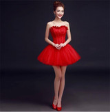 CEEWHY Sweetheart Short Ball Gown Formal Party Dress Above Knee Robe de Cocktail Dresses Short Wedding Party Homecoming Dresses
