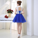 CEEWHY High Neck Embroidery Vintage Avove knee Short Party Formal Gowns Cocktail Dress 2017 Homecoming Dresses Vestido de Noiva