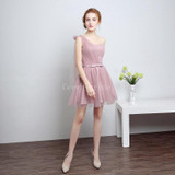 CEEWHY Half Sleeves Draped Wedding Party Dress Avove Knee Short Party Formal Gowns Cheap Cocktail Dress 2017 Homecoming Dresses