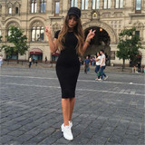 CDJLFH Sexy Women Dresses Summer Knee-Length Skinny Office Dress Short Sleeve Bandage Robes Bodycon Vestidos Pencil Dress 2017 CDJLFH Sexy Women Dresses Summer Knee-Length Skinny Office Dress Short Sleeve Bandage Robes Bodycon Vestidos Pencil Dress 2017
