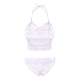 CDJLFH Brand French Sexy T-pants Romantic Transparent Temptation Lace Bra Set Young Women Underwear Set Lade Bra And Panty Set CDJLFH Brand French Sexy T-pants Romantic Transparent Temptation Lace Bra Set Young Women Underwear Set Lade Bra And Panty Set