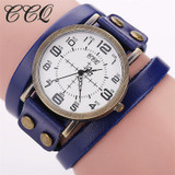 CCQ Vintage Cow Leather Bracelet Watch High Quality Antique Women Wrist Watch Casual Quartz Watch Relogio Feminino 1347 CCQ Vintage Cow Leather Bracelet Watch High Quality Antique Women Wrist Watch Casual Quartz Watch Relogio Feminino 1347