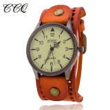 CCQ Brand Women Vintage Cow Leather Bracelet Watch Men Casual Sport WristWatch Luxury Quartz Watch Male Relogio Feminino 1772 CCQ Brand Women Vintage Cow Leather Bracelet Watch Men Casual Sport WristWatch Luxury Quartz Watch Male Relogio Feminino 1772