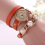 CCQ Brand Fashion Women Bracelet Pearl Watch Casual Women Wristwatch Luxury Quartz Watch Relogio Feminino Gift Clock 1296