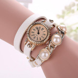 CCQ Brand Fashion Women Bracelet Pearl Watch Casual Women Wristwatch Luxury Quartz Watch Relogio Feminino Gift Clock 1296