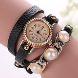 CCQ Brand Fashion Women Bracelet Pearl Watch Casual Women Wristwatch Luxury Quartz Watch Relogio Feminino Gift Clock 1296
