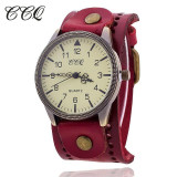 CCQ Brand Vintage Cow Leather Bracelet Watch Casual Women WristWatch Luxury Quartz Watch Relogio Feminino 1772 CCQ Brand Vintage Cow Leather Bracelet Watch Casual Women WristWatch Luxury Quartz Watch Relogio Feminino 1772