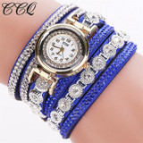 CCQ 2016 Fashion Watch Women Luxury Rhinestone Bracelet Wristwatch Ladies Quartz Watch Casual Women Clock Relogio Feminino C43