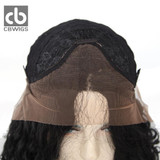 CBCBWIGS Layered Synthetic Lace Front Wig Curly #1b black Color Synthetic Fiber for black women