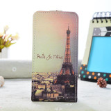 Luxury PU Leather Case For Doogee X5 Max PRO Case 5.0 Flip Cover Cartoon Painting Phone Bag Protective Case Butterfly Tower