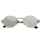 Luxury Metal Sunglasses Men Round Sunglass Steampunk Coating Glasses Vintage Retro Round Sunglasses Men Outdoor