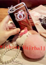 Luxury hello kitty mirror Rhinestone Case for iphone 6 Cases 5s 5 6s 6 plus iPhone 7 case Plus diamond Soft TPU Phone Cases