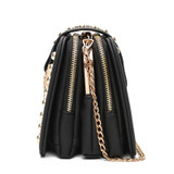 Luxury Handbags Women Bags Designer Brand Fashion Embroidery Flower Chains Rivet Lock Leather Shoulder Crossbody Messenger Bags