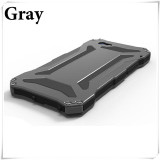 Luxury Gundam Waterproof Shockproof Metal Aluminum Armor Hard Case For iPhone 5 5s SE 5C 6 6s 7 Plus Cover Cases Tempered Glass