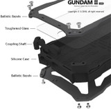 Luxury Gundam Waterproof Shockproof Metal Aluminum Armor Hard Case For iPhone 5 5s SE 5C 6 6s 7 Plus Cover Cases Tempered Glass