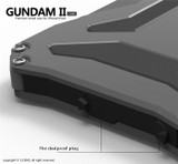 Luxury Gundam Waterproof Shockproof Metal Aluminum Armor Hard Case For iPhone 5 5s SE 5C 6 6s 7 Plus Cover Cases Tempered Glass