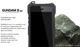 Luxury Gundam Waterproof Shockproof Metal Aluminum Armor Hard Case For iPhone 5 5s SE 5C 6 6s 7 Plus Cover Cases Tempered Glass