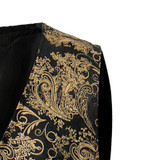 Luxury Gold Printed Vest Men 2017 Brand New Night Club Mens Suit Vest Casual Slim Fit Men Waistcoat Wedding Formal Dress Vests Luxury Gold Printed Vest Men 2017 Brand New Night Club Mens Suit Vest Casual Slim Fit Men Waistcoat Wedding Formal Dress Vests
