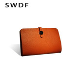 Luxury Genuine Leather Women Wallet 2016 Female Designer Wallets Famous Brand Women Wallet Ladies Leather Purse Money Bag Purses