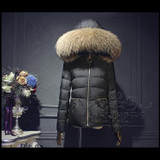 Luxury fur 2017 New Design winter Jacket Women Down jackets coats fashion down coat Women's short design thin outerwear