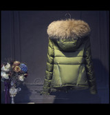 Luxury fur 2017 New Design winter Jacket Women Down jackets coats fashion down coat Women's short design thin outerwear