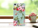 Luxury Floral Painted Phone Cases For BQ M4.5 Not A4.5 E4.5 Case Cover Art printed Flower funda For BQ M4.5 Aquaris+Free Gift