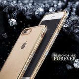 Luxury Diamond Transparent Phone Case For iPhone 5/6/6s/6 Plus/7/7 Plus Soft TPU Phone Case for Women